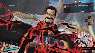 ONE PIECE Pirate Warriors 4 - MONKEY.D.GARP Character Playthrough