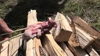 Хакасская кухня. Мясное блюдо. Тӧс хара