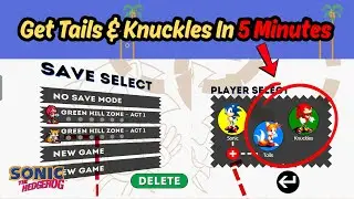 How to UNLOCK Tails and Knuckles in Sonic 1 Mobile in 5 MINUTES!
