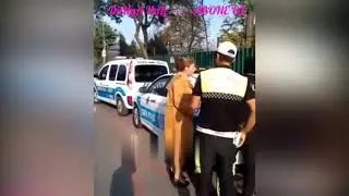EHLİYETSİZ YAKALANINCA ÇILDIRAN ÖĞRETMEN