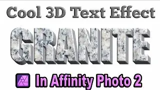 How to make 3D Letters in Affinity Photo 2