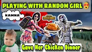 Random Girl Kamna ko Chicken Dinner karwa diya II funny bgmi Gameplay II #bgmi #pubgbgmi ban