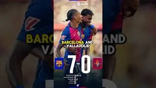 Barcelona 7-0 Valladolid🔴🔵 #barcelona #youtubeshorts #shorts