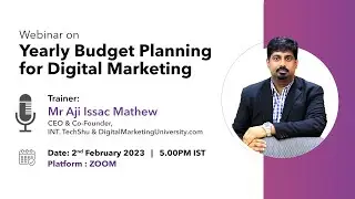 Webinar On Yearly Budget Planning for Digital Marketing