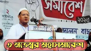 ৩ নভেম্বর সোহরাওয়ার্দী উদ্যানে চরমোনাইর মহাসমাবেশ || আলোচনায়ঃ মুফতী রেজাউল করীম পীর সাহেব চরমোনাই ||