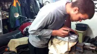 Полировка, алюминиевой крышки, мотоцикла JAWA!(+18)
