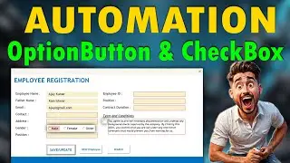 Data Entry Form with Checkbox and Option Button in Excel