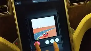 Demonstration of mars madness and breakout on MCU1 Tesla car