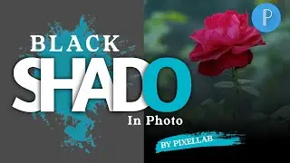 how to add black shadow in photo // फोटो में ब्लैक shado कैसे डाले