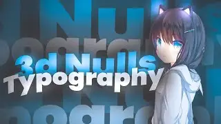 3d Typography Alight Motion Tutorial Using Null Object 「AMV Edit Tutorial」