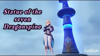 How to activate statue of the seven in Dragonspine (Genshin Impact weird ice blocks)