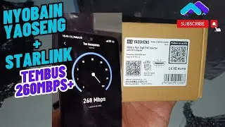 Review Yaoseng + Starlink + MR30G dapat 260Mbps+