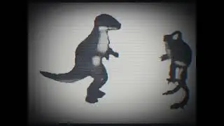 Dinosaur and frog dancing (Creepy) MeMe Template 