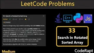 Search in Rotated Sorted Array | Leetcode Q.33 | Python | C++ | Java | JS | Leetcode Daily Challenge