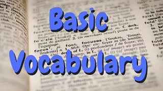 Basic Vocabulary (New)