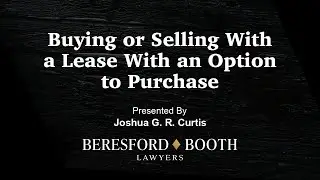 Buying or Selling With a Lease With an Option to Purchase