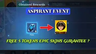 CAN WE GET EPIC SKIN USING FREE 5 ASPIRANT TOKENS ? | MLBB X ASPIRANT EVENT