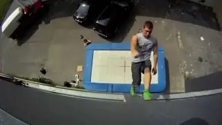 Очень крутые трюки на батуте [MUST SEE]