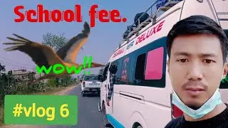 स्कुलको फी तिर्न जाँदाको 