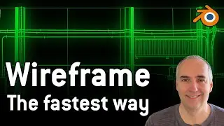 The easiest way to render wireframe in Blender 
