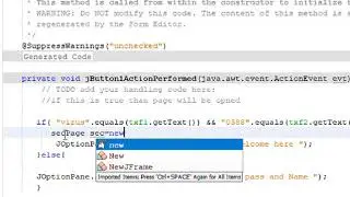 Java program to navigate one page to Next page || Next Button to go other page in java application