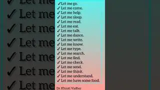 Let's Learn LET #shorts #ytshorts #shortvideo #useoflet #let #english @dr.khyati_vadher