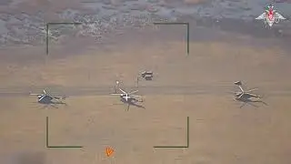Видео от МО РФ с поражением вертолётов ВСУ