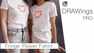 DIY Fringe Flowers T-Shirt Design: A Step-by-Step Embroidery Tutorial