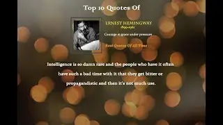 Ernest Hemingway best Quotes