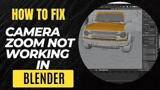 how to fix zoom in blender in 1 minute - blender camera zoom problem | blender tutorials