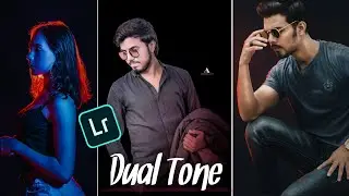 Dual Tone Editing Secrets || Creative Color Effect in Lightroom || Dark Portrait Edit || Guru Editor