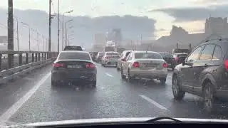 Первый снег в Москве