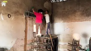 A hard-working woman cleans and renovates disabled mom's house & yard