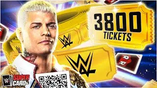 This Shouldn't Be FREE! The BIGGEST Ticket Pack Opening in WWE SuperCard!