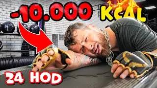 SPÁLIL JSEM 10.000 KALORIÍ ZA 24 HOD - CHALLENGE! *Nikdy víc*