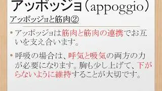 appoggio アッポッジョ（筋肉編）【 声楽 / 合唱 / 発声 / 練習 / 声の闘争 】