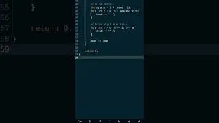 Asterisk pattern in c++ programming 