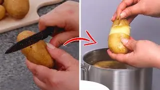 Super EASY Potato Peeling Hack 