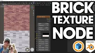 How to Use the BRICK TEXTURE NODE in Blender!