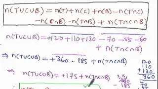 Algebra Applications of Sets Word Problems part2of2
