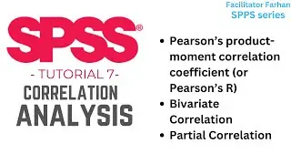 SPSS Tutorial Part 7: Correlation Analysis and Assumptions: Normality, Linearity and Homoscedicity