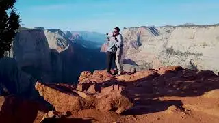 Zion National Park - Video of Engagement at Observation Point