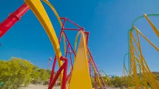 Wonder Woman Roller Coaster! REAL POV! Six Flags Magic Mountain! 2022