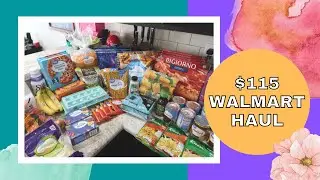 $115 Walmart Grocery Haul | Stocking Up on Some Staple Items