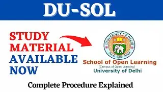 DU-SOL Study Material Available Now for First Semester Students | SOL Reporter.