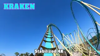 Kraken POV (Stabilized 4K) - Seaworld Orlando