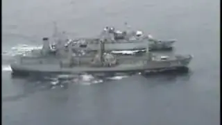 MARINHA Brasil Reabastecimento em Auto Mar do navio frances