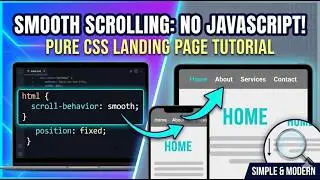 Sticky Navigation & Smooth Scroll: Modern HTML/CSS Landing Page Tutorial