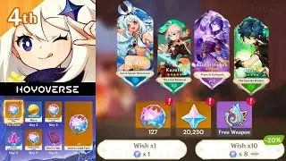 UPDATE!! 127 WISHES OR 20,230 PRIMOGEMS FOR MUALANI, KAZUHA, RAIDEN SHOGUN & KINICH - Genshin impact