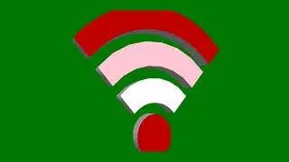Wifi icon Green screen 4k video,  green screen animation, green screen effects,